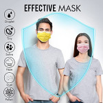 Colored Disposable Face Mask, Funny Cute Face Mask with Nose Wire, 3 Ply Breathable Comfortable Masks, Designer Face Mask 