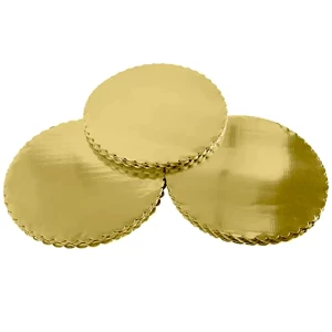 Rosymoment gold  cake board combo pack 3 pieces set of 10 inch 8 inch 6 inch