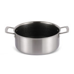 20Cm Casserole With Lid Black Honey Comb Coating