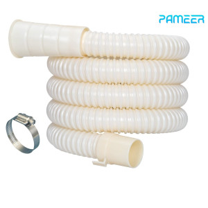 2 Meter Washing Machine Drain Hose with Clamp for Full & Semi Automatic Washing Machine Outlet Drain Hose Pip