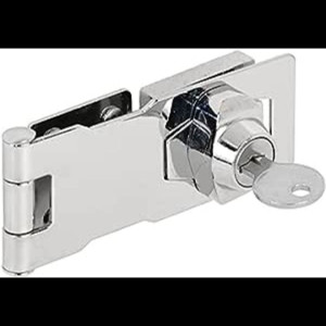 Twist Knob Keyed Locking Hasp for Small Doors