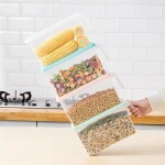 Plastic Food Storage Container with Lid and Handle,Food Storage Organizer Box Fresh Box for Kitchen Refrigerator Fridge Desk Cabinet Food Storage