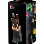 6-piece Non-stick Coating Knife Set | Kitchen Knife Set for Home| Knife Set with Stand | Professional Knife Set | Chef Knife Professional | Kitchen Knives