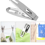 Steel Clothes pins Stainless Steel Pegs Rust and Moisture Resistant Steel Craft Cloth Clips Durable SS Hold Strong Grip Metal