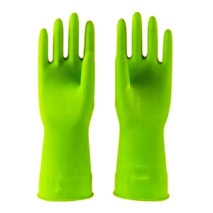 Cleano Household Latex Glove, Rubber Dishwashing Gloves, Extra Thickness, Long Sleeves, Kitchen Cleaning, Working, Painting