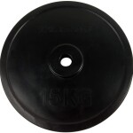 Black Unisex's Rubber Plate 25 mm bore - 1 Plate