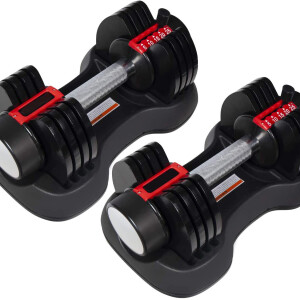 Adjustable Dumbbell 25 lbs Home Fitness Dumbbell for Whole Body Workout Home Gym