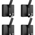 Heavy Duty Adhesive Hooks Wall Hooks Waterproof Stainless Steel Hooks for Hanging Towel Robe Coat Key Bathroom Kitchen Organizer 4 Pack