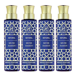 Ultimate Bundle Offer - Non Alcoholic Natural Musk Hamidi Water Perfume 100ml Unisex � Perfumes Gift Set � (Pack of 4)