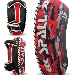Spall PU Art Leather Curved Boxing Punching Kicking Thai Pads Training Pads Strike Shield For Karate Martial Arts MMA And Focus Pads One pair