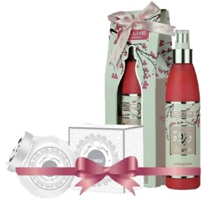 2pcs Gift Set - 250ml Warda Air/Fabric Freshener | 50gm Mamoul Al Arab Incense