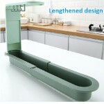 Sink Telescopic Storage Drain Rack Stretchable Convenient Sponge Holders 34.5x21.5x29cm