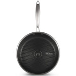 26Cm Fry Pan With Lid Black Honey Comb Coating