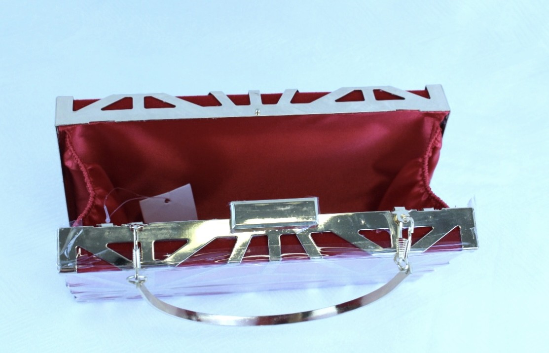 Red Rectangle Clutch