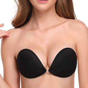 Adhesive Bra Reusable Strapless Self Silicone Push-up Invisible Sticky Backless Bra