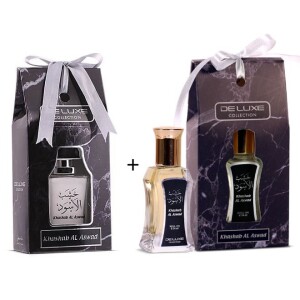 Khashab Al Aswad Gift Set - 50ml Water Perfume & 24ml Perfume Oil