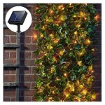 Rattan String Lights Outdoor 100 Led 32.8 FT Realistic Plants String Lights LED Decorative Lights Garland Vines with Lights Battery powered