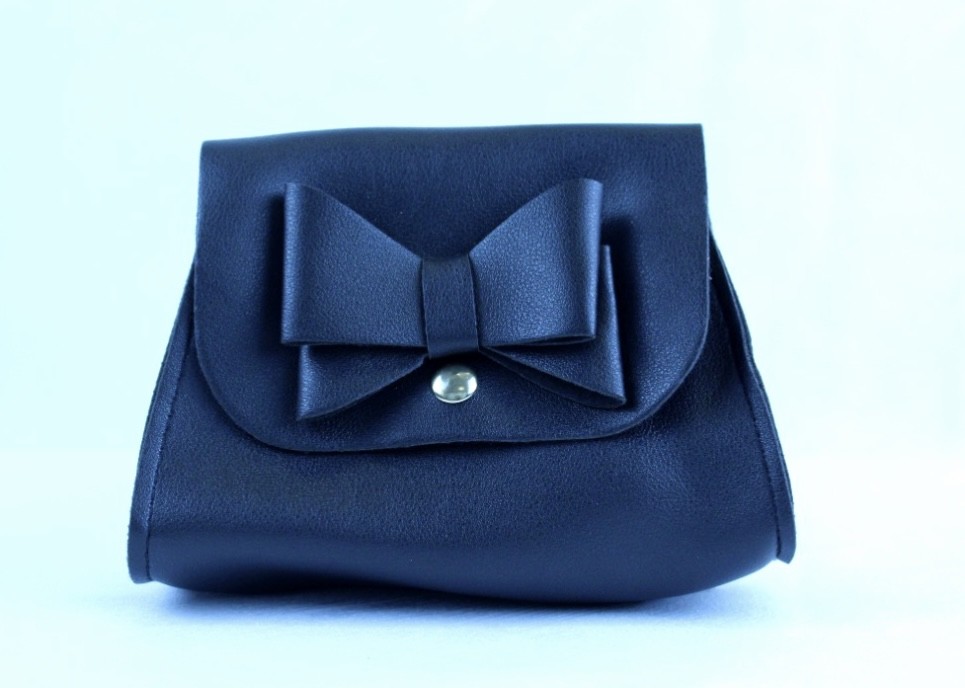 Mini Black Leather Handbag