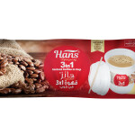 Hans 3 in 1 instant Coffee in Cup, 6 Cups Flow Pack