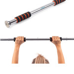 Pull-Up Bar Chin-Up Bar for Doorway with Padded Grips, Adjustable Width Exercise Workout Bar, Doorway or Wall Mount 