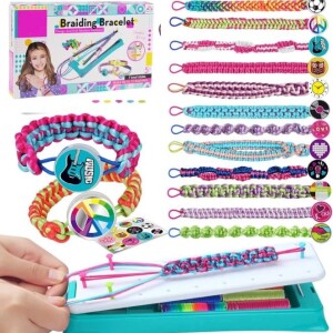 Friendship Bracelet Making Kit for Girls, DIY Craft Kits Toys for 8-10 Years Old Jewelry Maker Kids