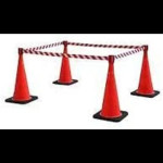 Safety Cone 100cm With Warning Tape