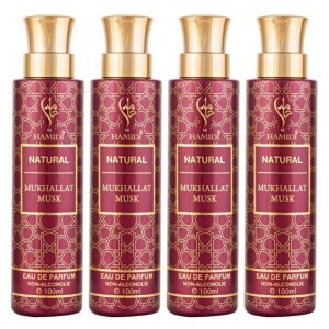 Ultimate Bundle Offer - Non Alcoholic Natural Mukhallat Water Perfume 100ml Unisex � Perfumes Gift Set � (Pack of 4)
