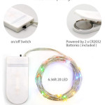 3-Pack Fairy String Lights with Battery and Flexible Copper Wire 2Mtr Mini 20 LEDs Multicolor LED Strip for Christmas