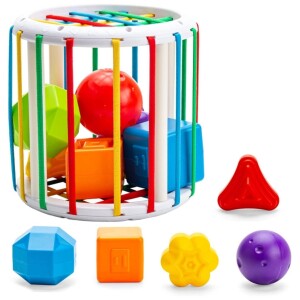 Montessori Sensory Toys, Colorful Textured Balls Activity Cube Motor Skills Baby Toys