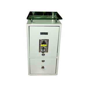 Coin Box Machine with Glass Plate