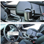 12V Car Heating Cup, 500ml Stainless Steel Car Water Coffee Tea Boiling Heated Mug, Insulated Heated Thermos 