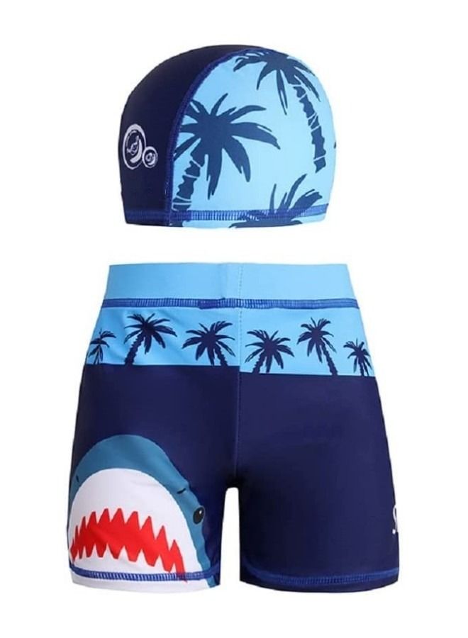 Swim Shorts for Boys with Cap (UPF 50+) blocks 99% of UV Radiation
