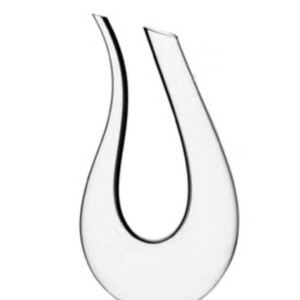 Hand Blown Lead Free Crystal Carafe U Shape Design Classical Aerator Decanter Carafe 1.5L