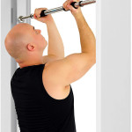 Pull-Up Bar Chin-Up Bar for Doorway with Padded Grips, Adjustable Width Exercise Workout Bar, Doorway or Wall Mount 