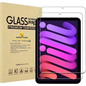 2 Pack ProCase iPad Mini 6 Screen Protector 8.3" 2021, Anti Scratch Tempered Glass Screen Film Guard for 8.3 Inch iPad Mini 6