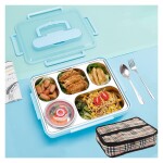 Lunch Box with Tableware 2-Layer Lunch Box with Nylon Insulation Bag