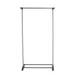 Leostar Single garment with shelf Rack silver color size 84Lx42wx92h cm