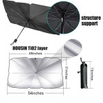 Car Windshield SunShades Umbrella Foldable Fit most Vehicles Front Wind Screen Size 78x137