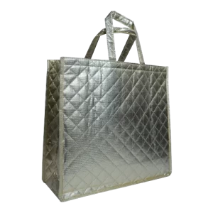 Rosymoment Gift Bag Silver Color Size 33x11x23.5cm