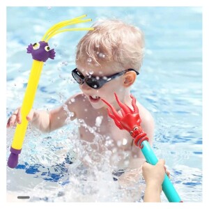 2 Pcs Water Shooter Water Gun for Kids Summer Swimming Pool Water Blaster Kids Water Toys with Multiple Water Outlet