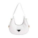 Half Moon Candy Color Ruched Hobo Women Shoulder Bags