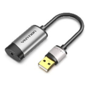 USB External Sound Card 0.15M Gray Metal Type(OMTP-CTIA)
