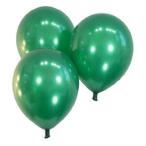 Rosymoment 12-Inch Metallic Balloon Set, 40 Pieces, All Ages, Dark Green