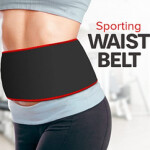 Adjustable Waist Trimmer Belt, Large, Black