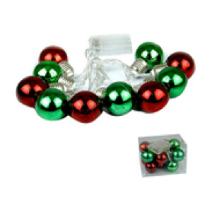 Mix Different Style String Lights with 10 Lights, 4.5V DC, Green/Red