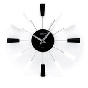 Orient Sunrises Wall Clock, White/Black