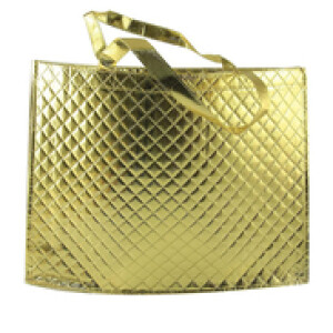 Gift Bag with Handle, 120 Pieces, 46 x 35 x 11cm, Gold