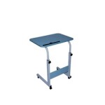 In House Laptop Table Desk Stand Height Adjustable With Rolling Wheel, 60 x 40cm, Blue