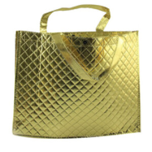 Gift Bag with Handle, 120 Pieces, 32 x 41 x 10cm, Gold