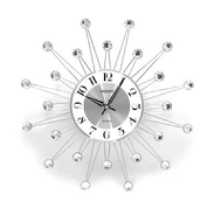 Orient Spider Modern Wall Clock, Silver